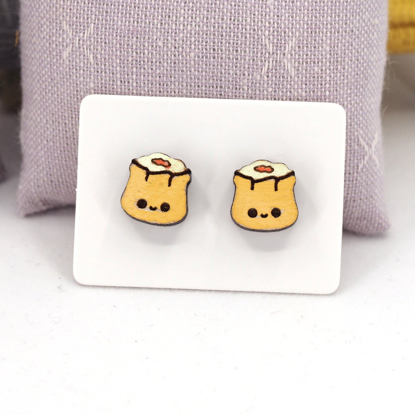 Smiley Shumai Studs