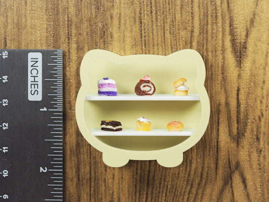 Miniature Dessert Diorama Magnet - Kitty