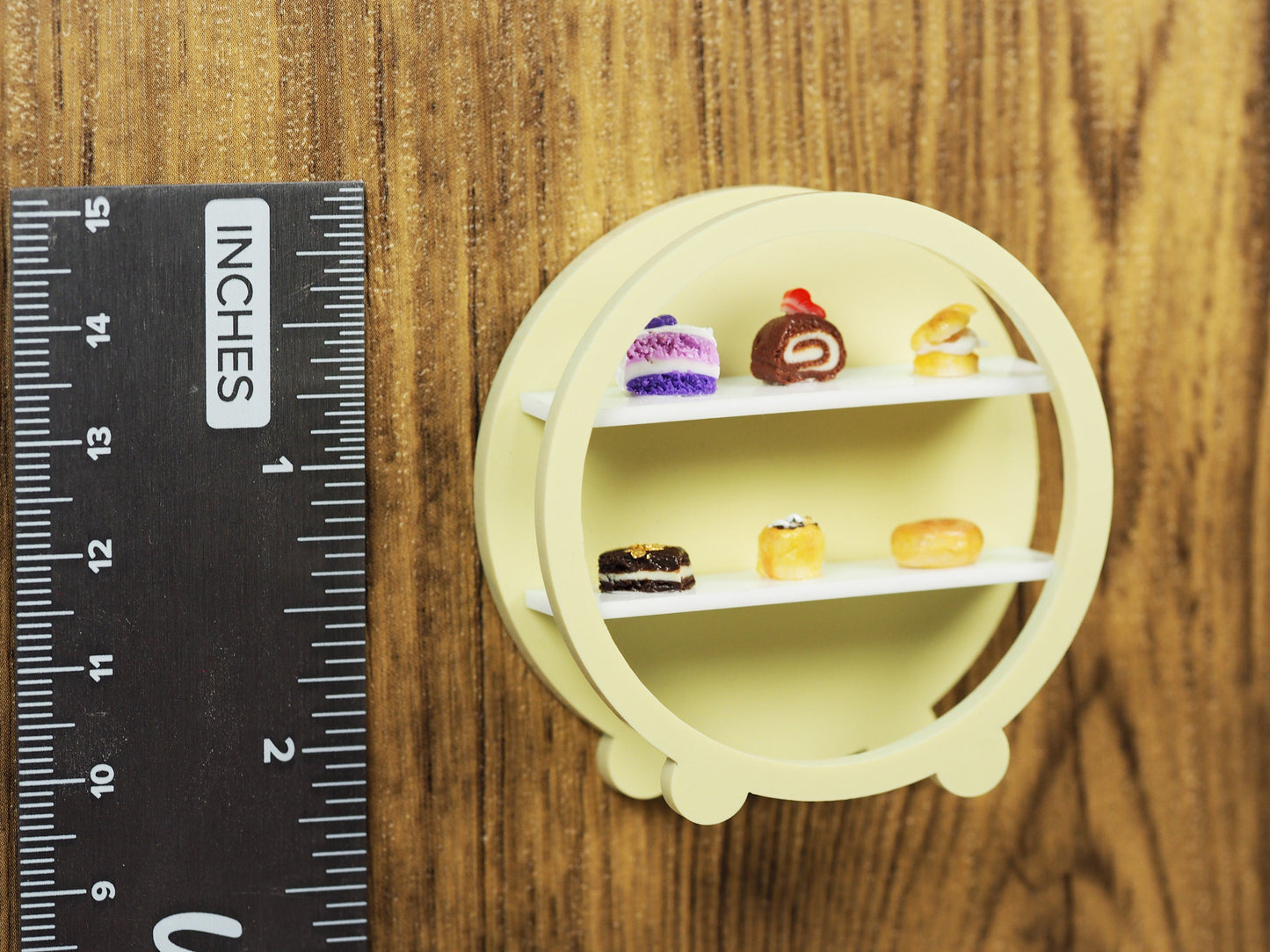 Miniature Dessert Diorama Magnet - Round