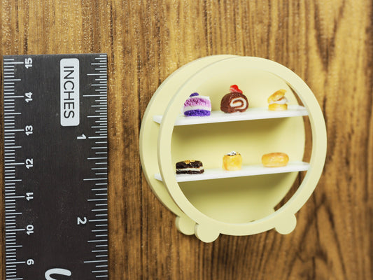 Miniature Dessert Diorama Magnet - Round