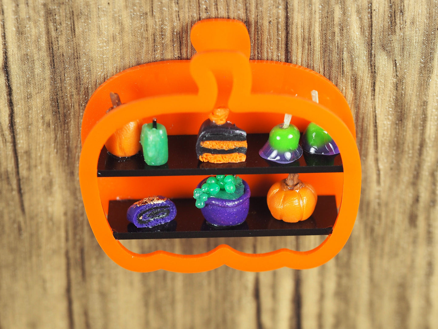 Miniature Halloween Diorama Magnet -Pumpkin