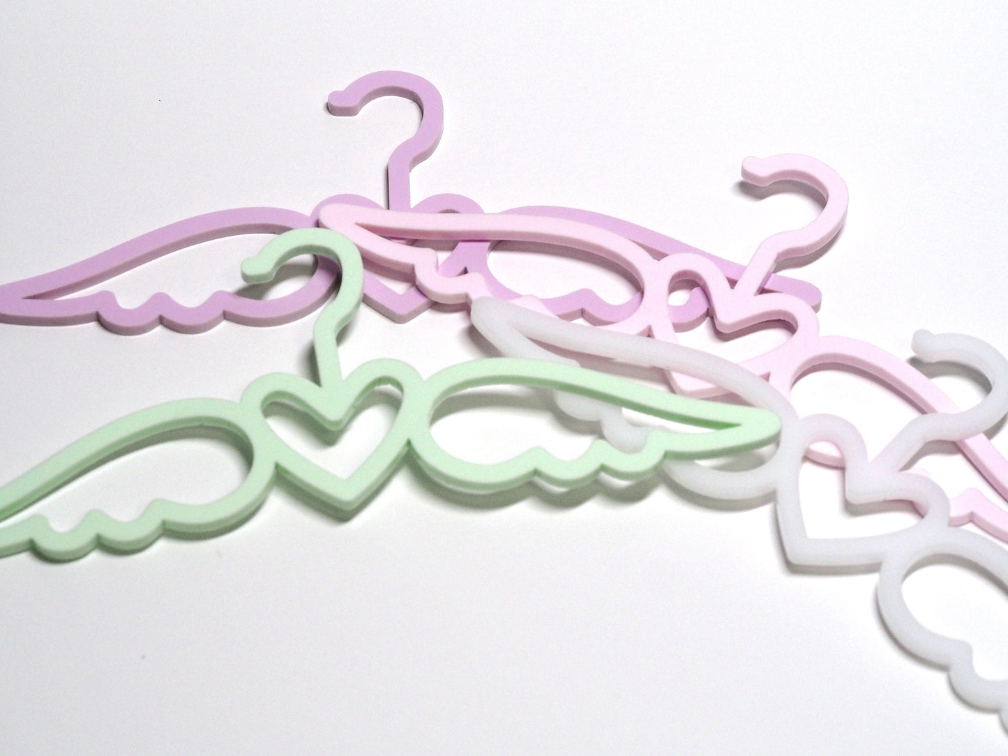 18" Doll Clothes Hangers - angel wings