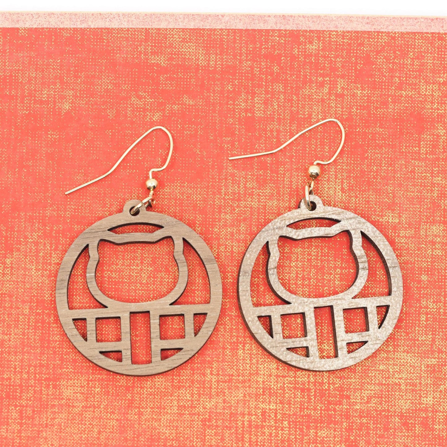 Shoji Style Kawaii Kitty Earrings