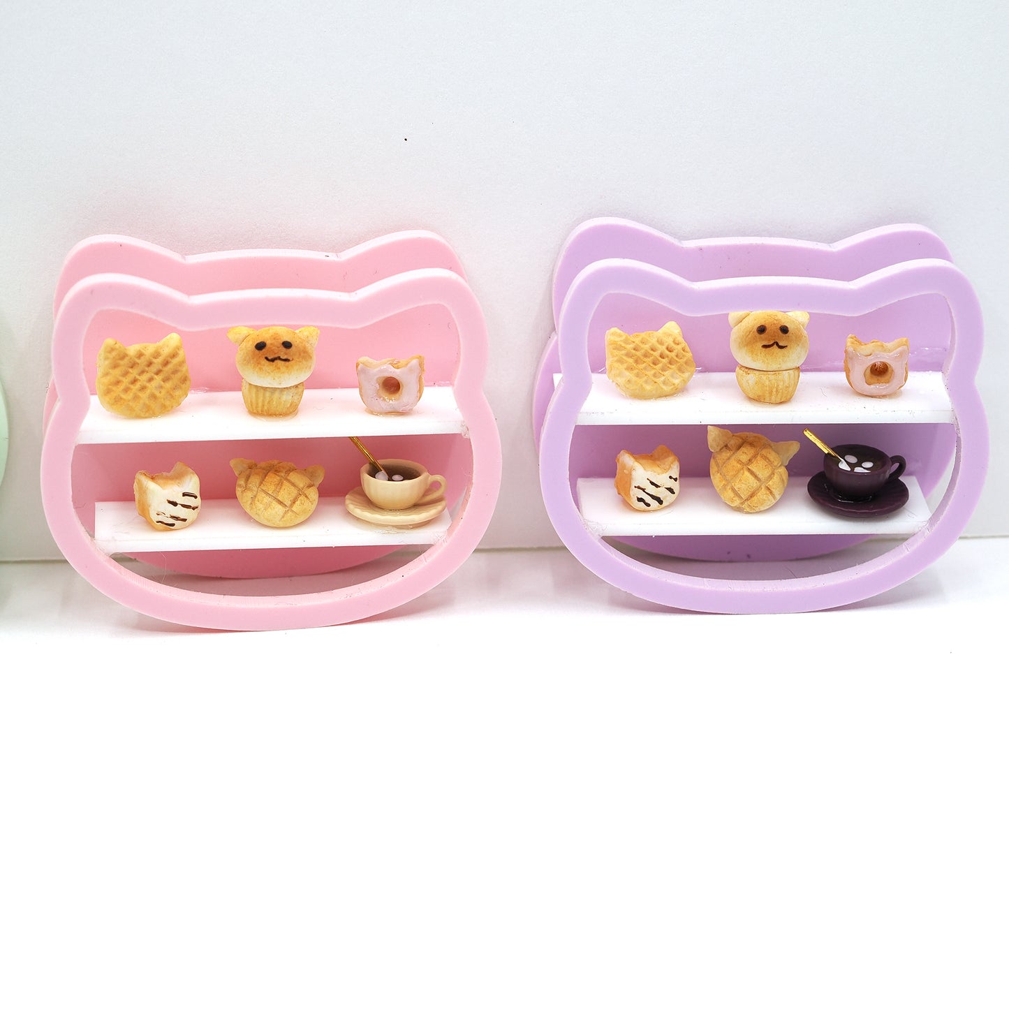 Miniature Dessert Diorama Magnet - Kitty