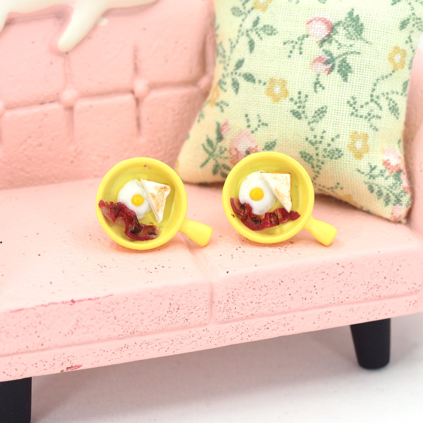Bacon & Egg Breakfast Earrings