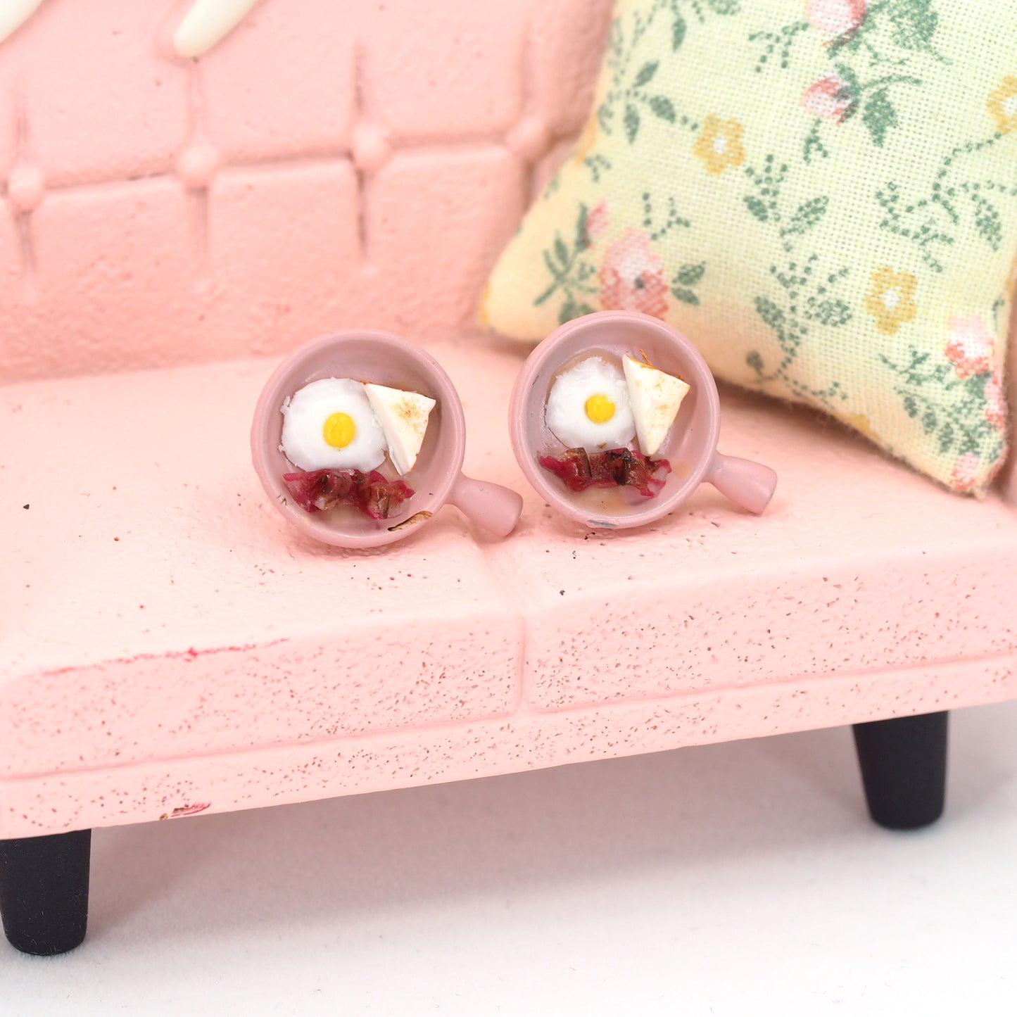 Bacon & Egg Breakfast Earrings
