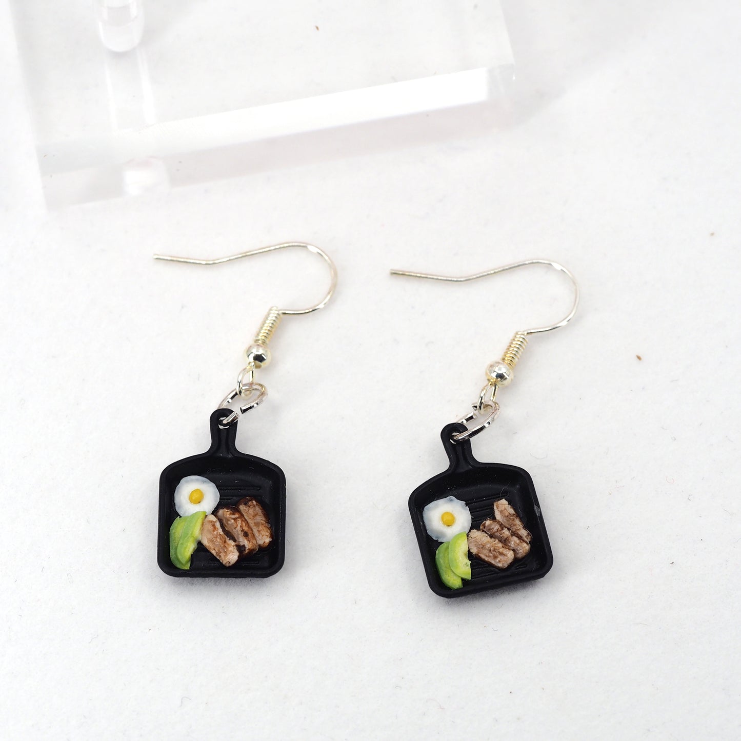 Steak & Egg Breakfast Earrings