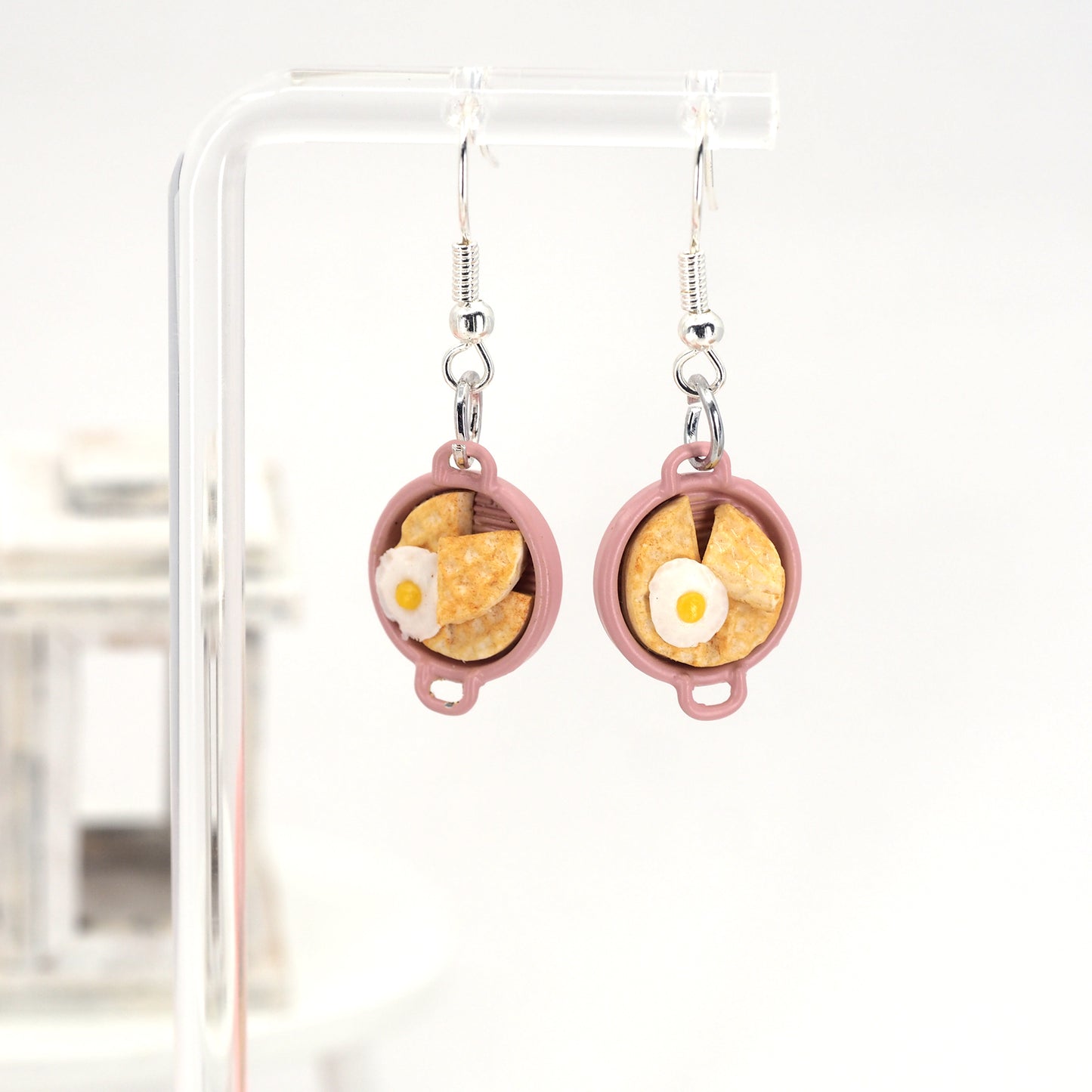 Waffle & Egg Breakfast Earrings
