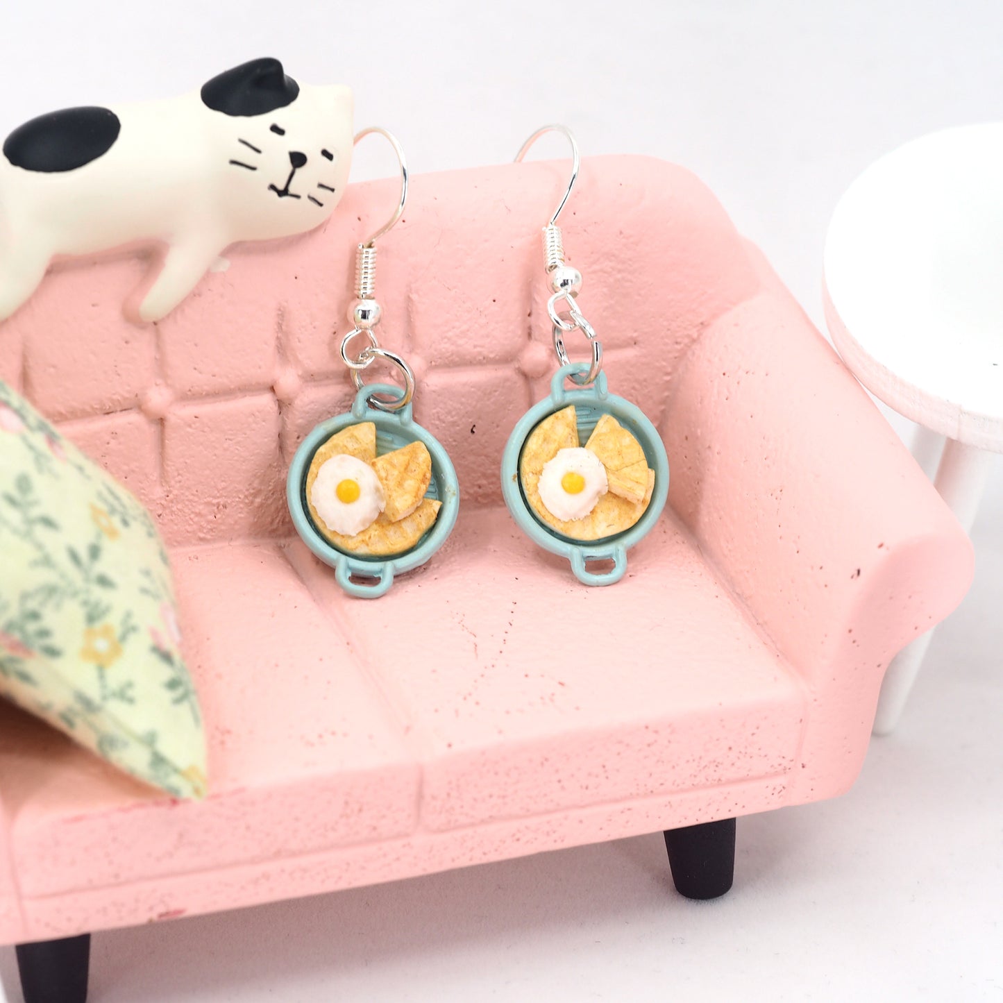 Waffle & Egg Breakfast Earrings