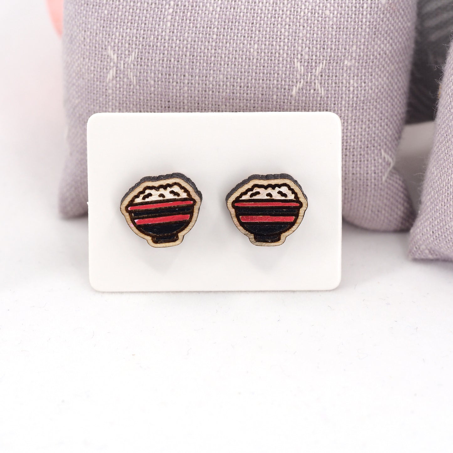 Cozy Rice Bowl Studs