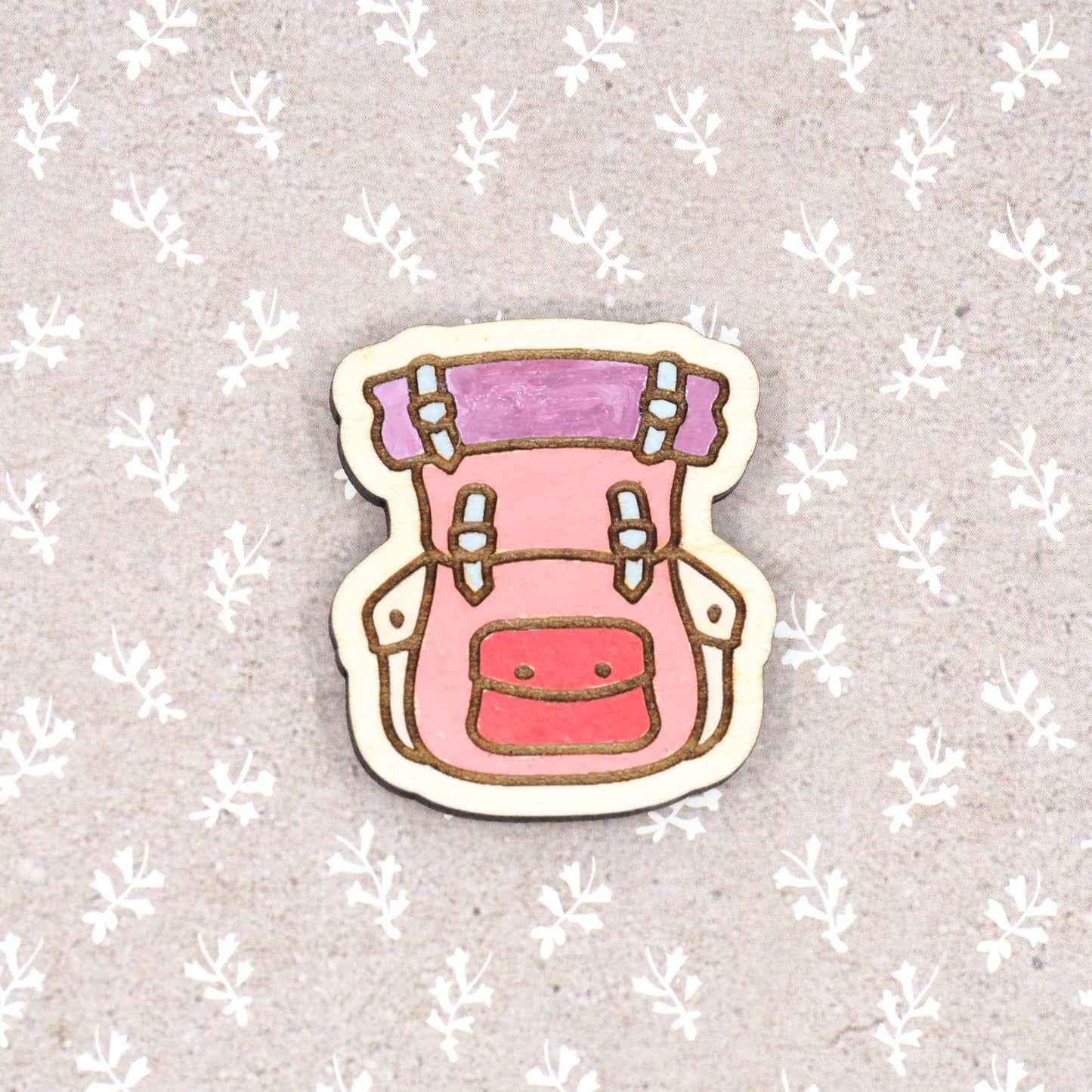 Mini Camping Backpack Magnet