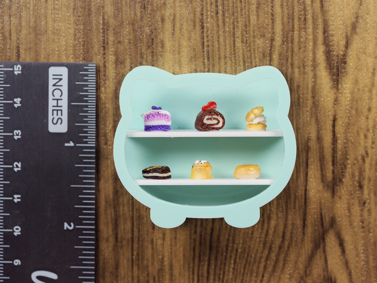 Miniature Dessert Diorama Magnet - Kitty