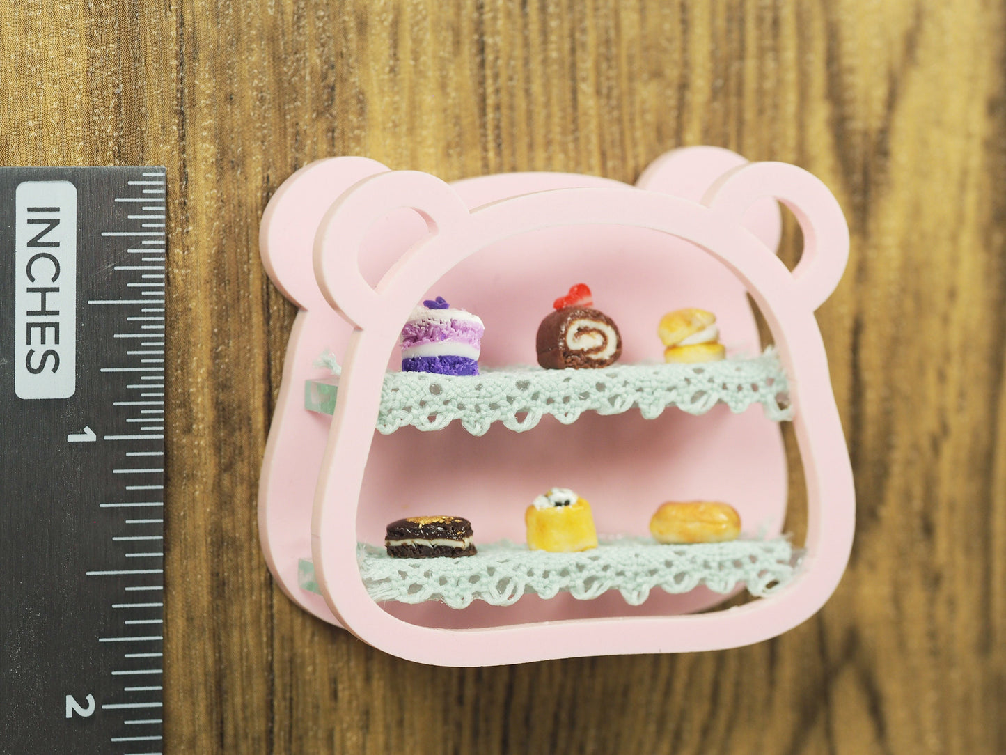 Miniature Dessert Diorama Magnet - Bear