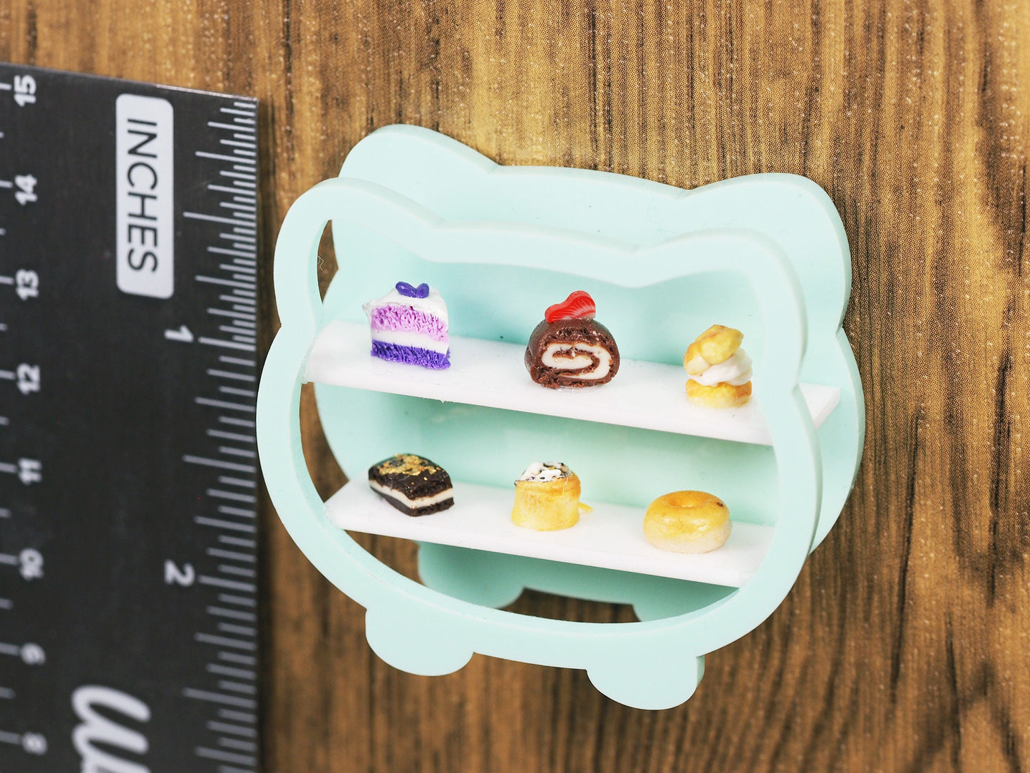 Miniature Dessert Diorama Magnet - Kitty