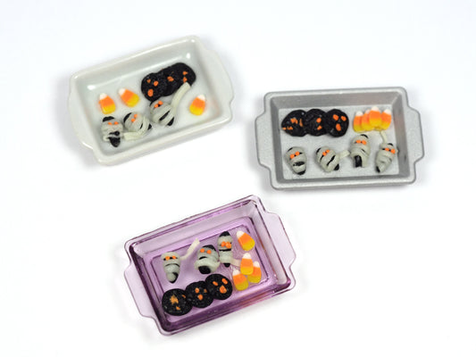 Miniature Halloween treat tray