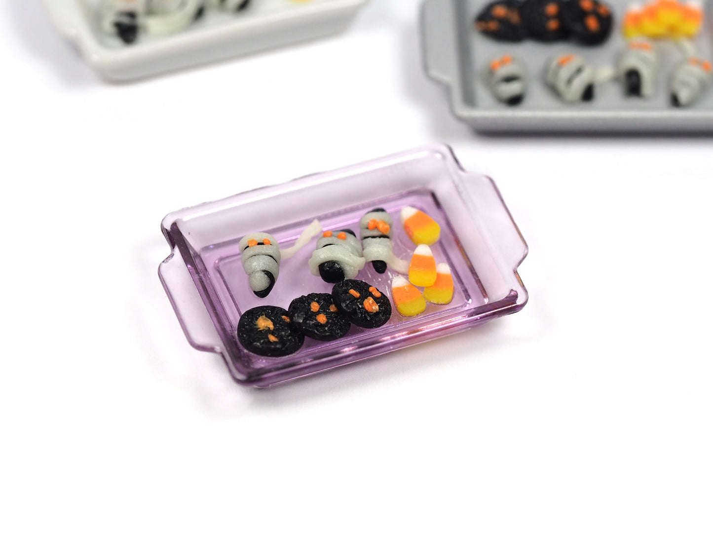 Miniature Halloween treat tray