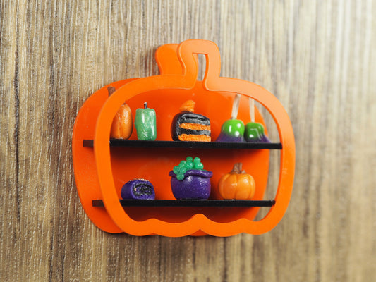 Miniature Halloween Diorama Magnet -Pumpkin