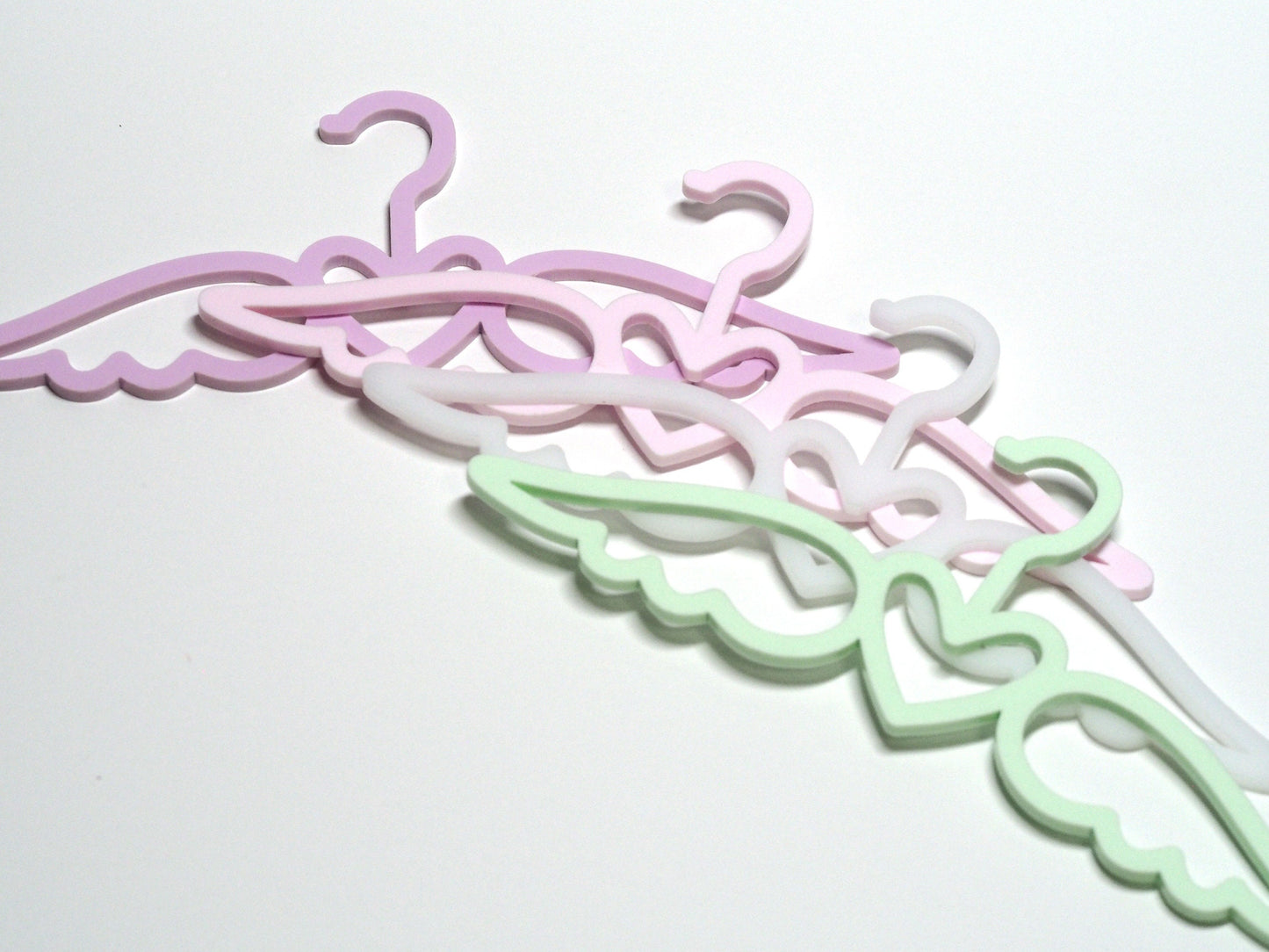 18" Doll Clothes Hangers - angel wings
