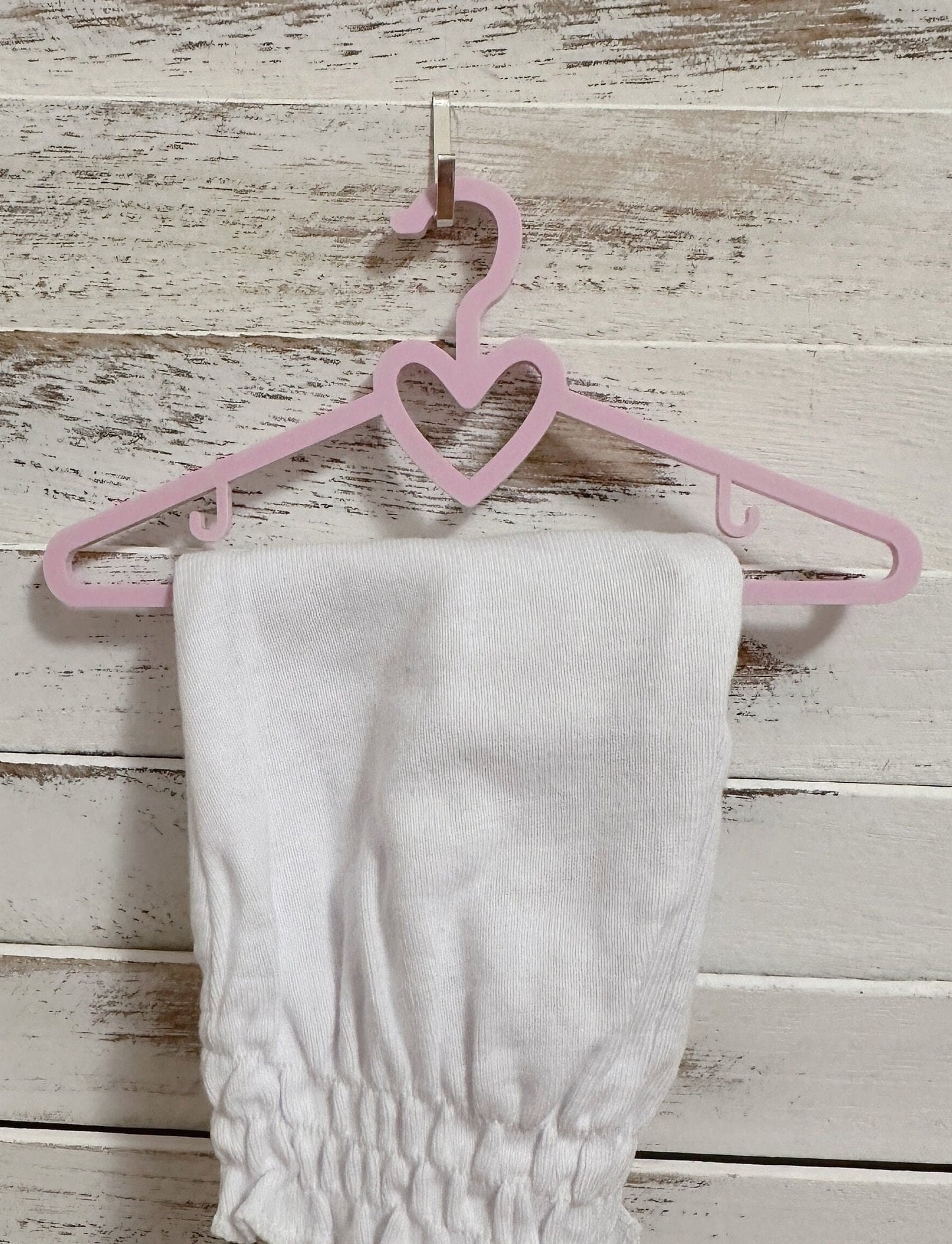 18" Doll Clothes Hangers - heart