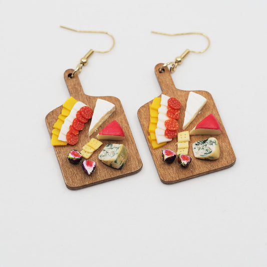 charcuterie board earrings