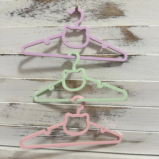 18" Doll Clothes Hangers - kitty